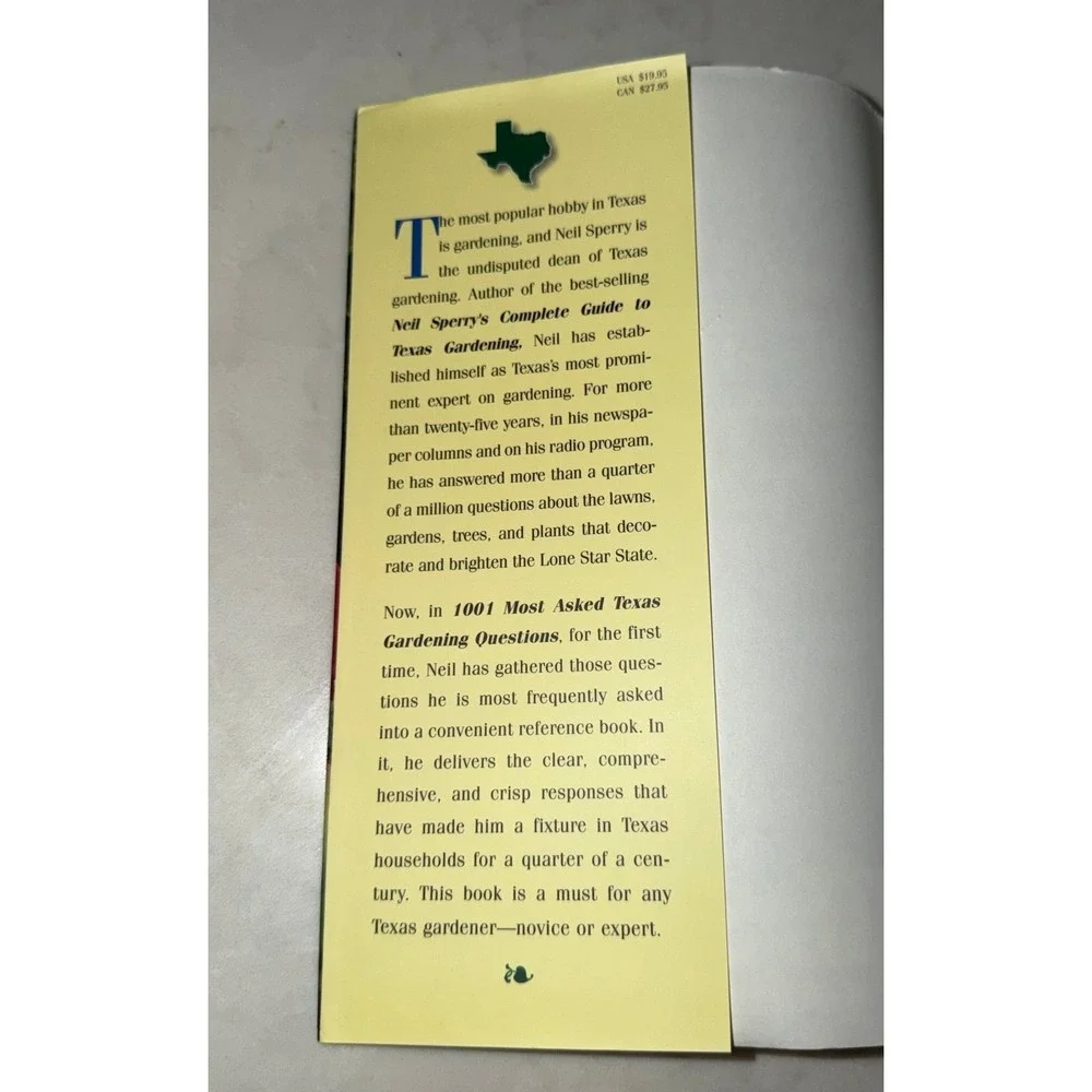 1001 Most Asked Texas Gardening Questions Hardback